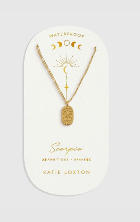 Katie Loxton - Waterproof Zodiac Sign Necklace Scorpio