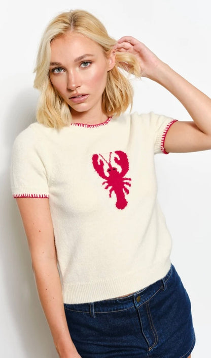 Lobster Short Sleeve Sweater