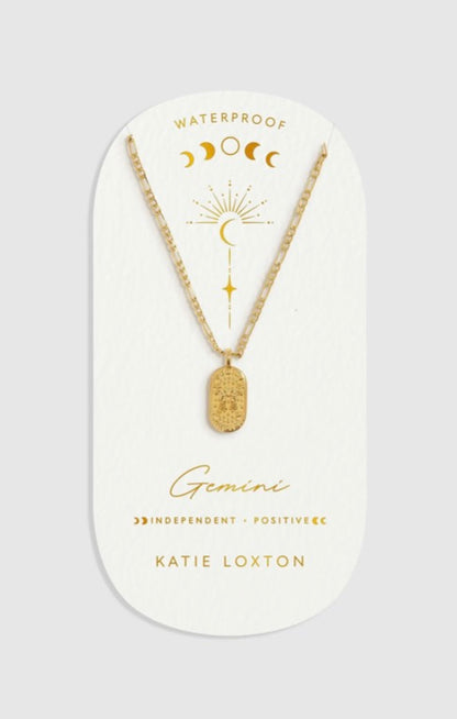 Katie Loxton - Waterproof Zodiac Sign Necklace Gemini