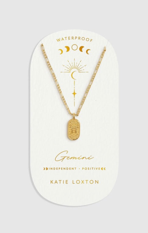 Katie Loxton - Waterproof Zodiac Sign Necklace Gemini