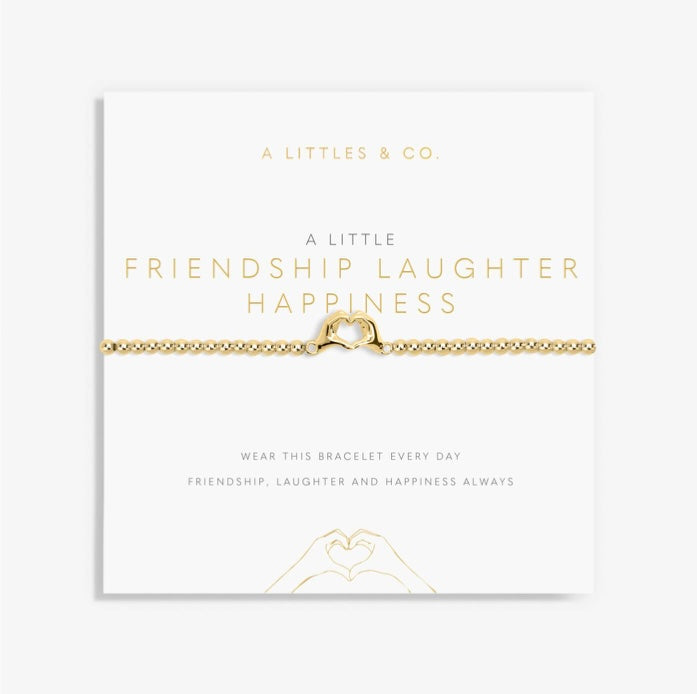 A Littles & Co. - A Little ‘Friendship Laughter Happiness’ Bracelet