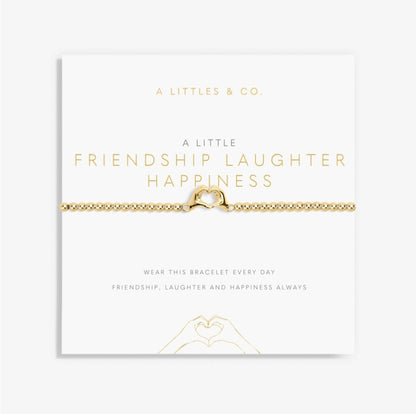 A Littles & Co. - A Little ‘Friendship Laughter Happiness’ Bracelet