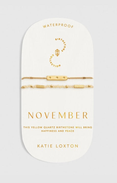 Katie Loxton - Waterproof Birthstone Bracelet November