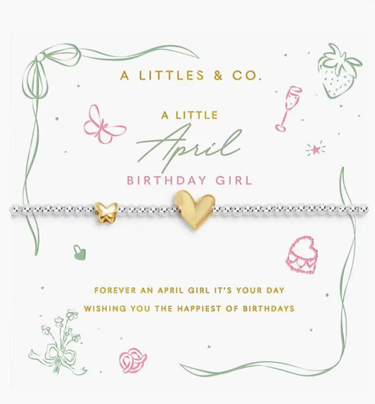 A Littles & Co. - A Little April Birthday Girl Bracelet