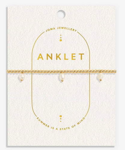 A Littles & Co. - Three Pearl Anklet