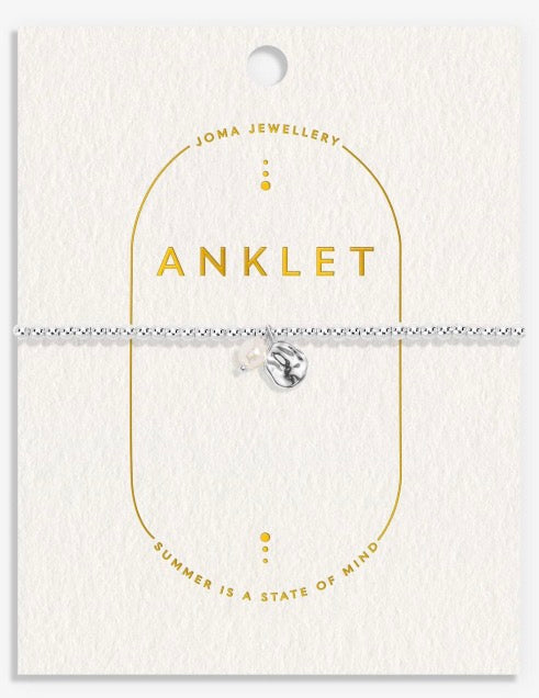 A Littles & Co. - Silver Pearl Anklet