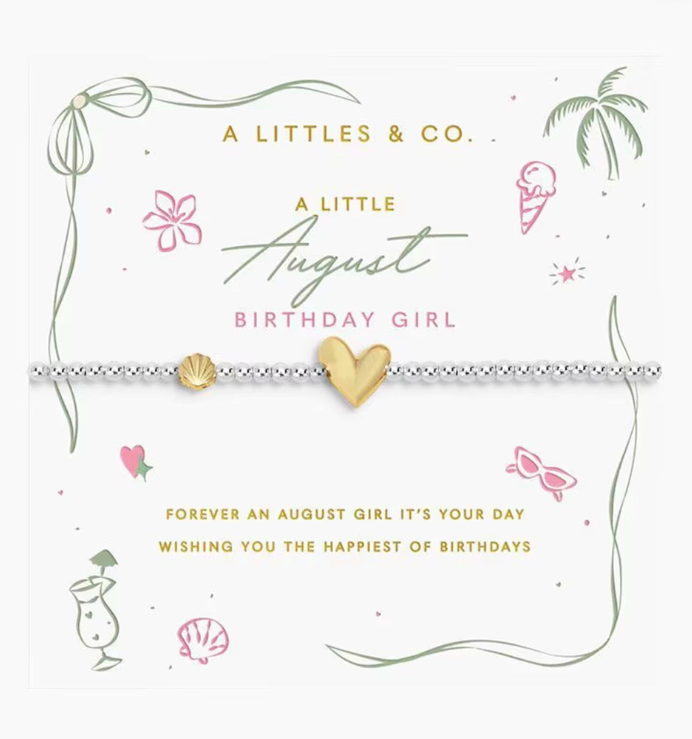 A Littles & Co. - A Little August Birthday Girl Bracelet