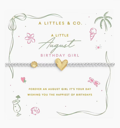 A Littles & Co. - A Little August Birthday Girl Bracelet