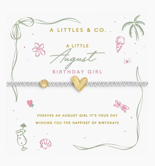 A Littles & Co. - A Little August Birthday Girl Bracelet