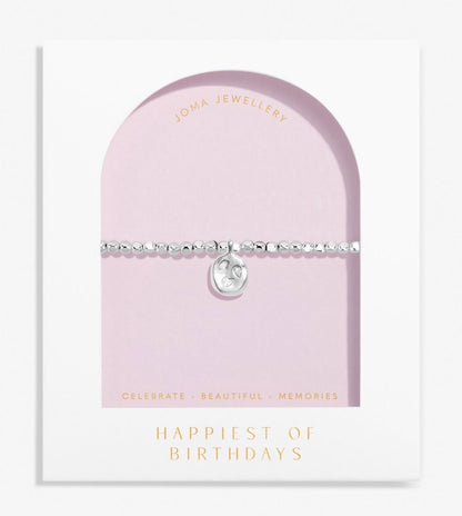 A Littles & Co. - Happiest of Birthdays Bracelet Silver