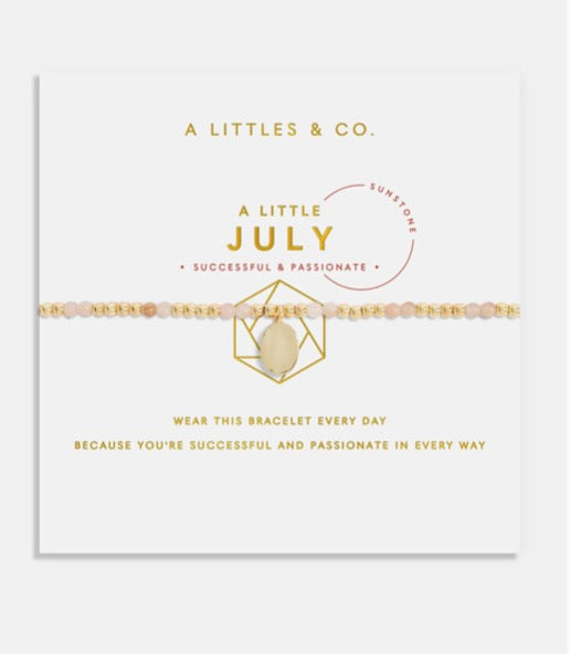 A Littles & Co. - A Little ‘Birthstone July Sunstone’ Bracelet