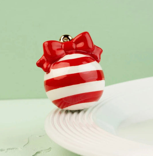 Nora Fleming - Deck the Halls Red Ornament Mini