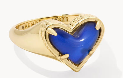 Kendra Scott Framed Ari Heart Ring - Mood Stone