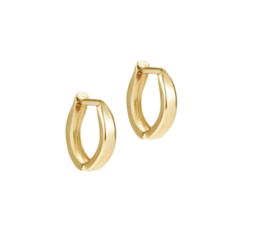 enewton Huggie Gold 0.5” Hoop - Classic Pearl 8mm Charm