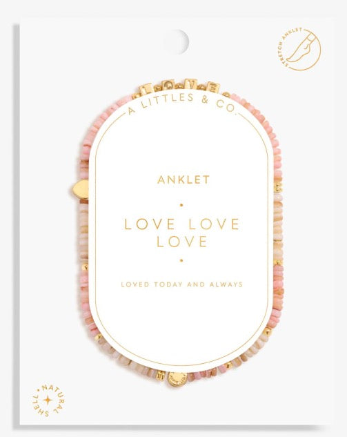 A Littles & Co. - Love Love Love Anklet