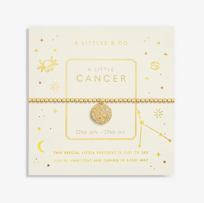 A Littles & Co. - A Little Cancer Zodiac Sign Gold Bracelet