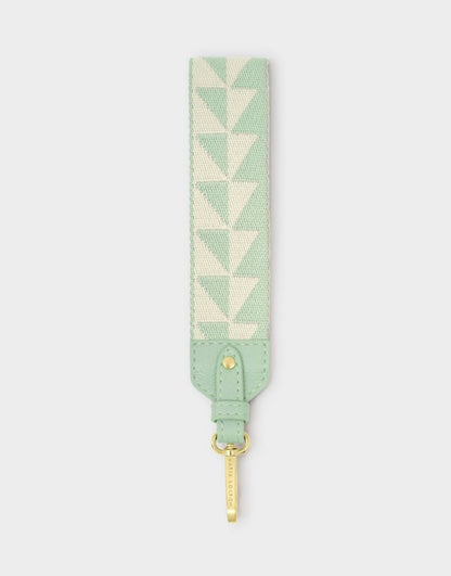 Katie Loxton - Canvas Wristlet Strap Sage Geometric