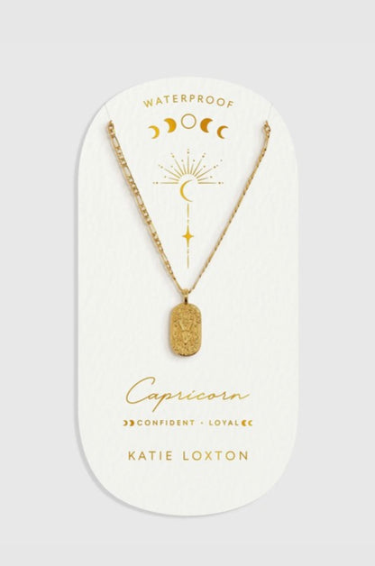 Katie Loxton - Waterproof Zodiac Sign Necklace Capricorn