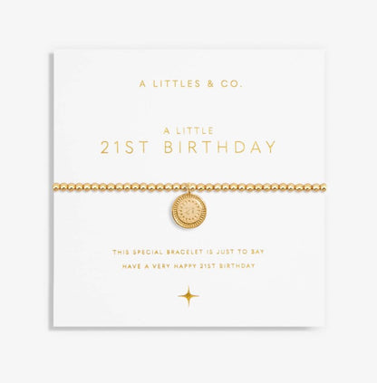 A Littles & Co. - A Little 21st Birthday Bracelet Gold