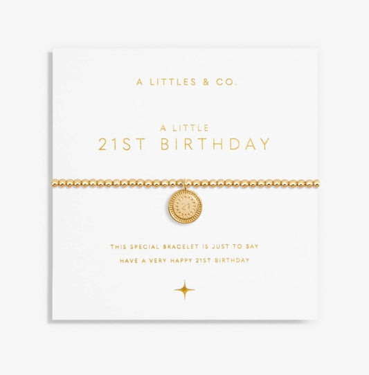 A Littles & Co. - A Little 21st Birthday Bracelet Gold