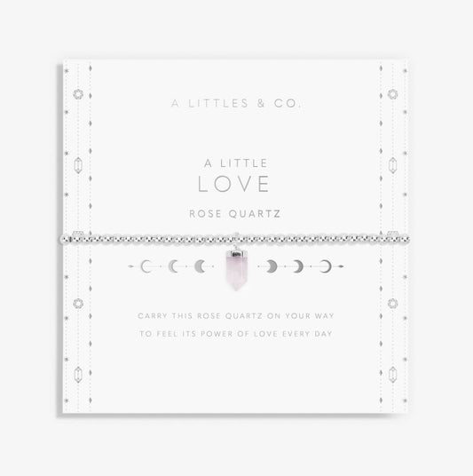 Katie Loxton - A Little ‘Love’ Rose Quartz Bracelet