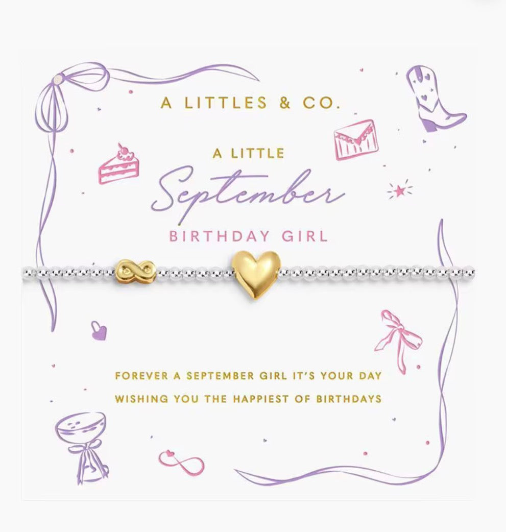 A Littles & Co. - A Little September Birthday Girl Bracelet