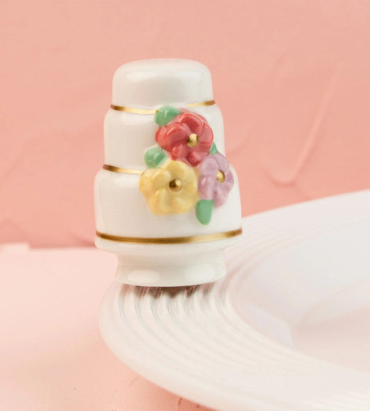 Nora Fleming - Slice of Forever Wedding Cake Mini