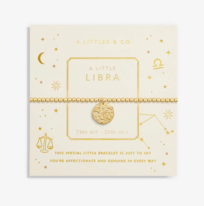 A Littles & Co. - A Little Libra Zodiac Sign Gold Bracelet