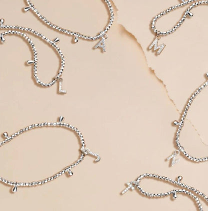 A Littles & Co. - Silver Initial Bracelet