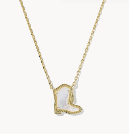 Kendra Scott Drill Team Cowboy Boot Necklace