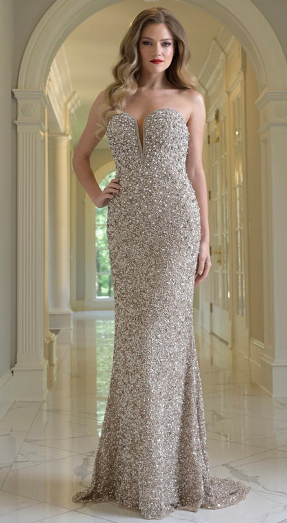 Colors Beaded Gown