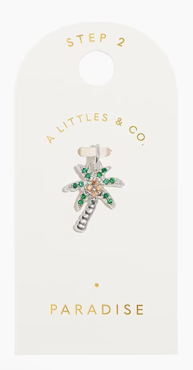A Littles & Co. Silver Charm - Small Paradise Palm Tree