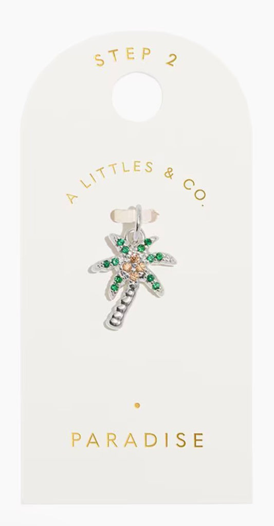 A Littles & Co. Silver Charm - Small Paradise Palm Tree