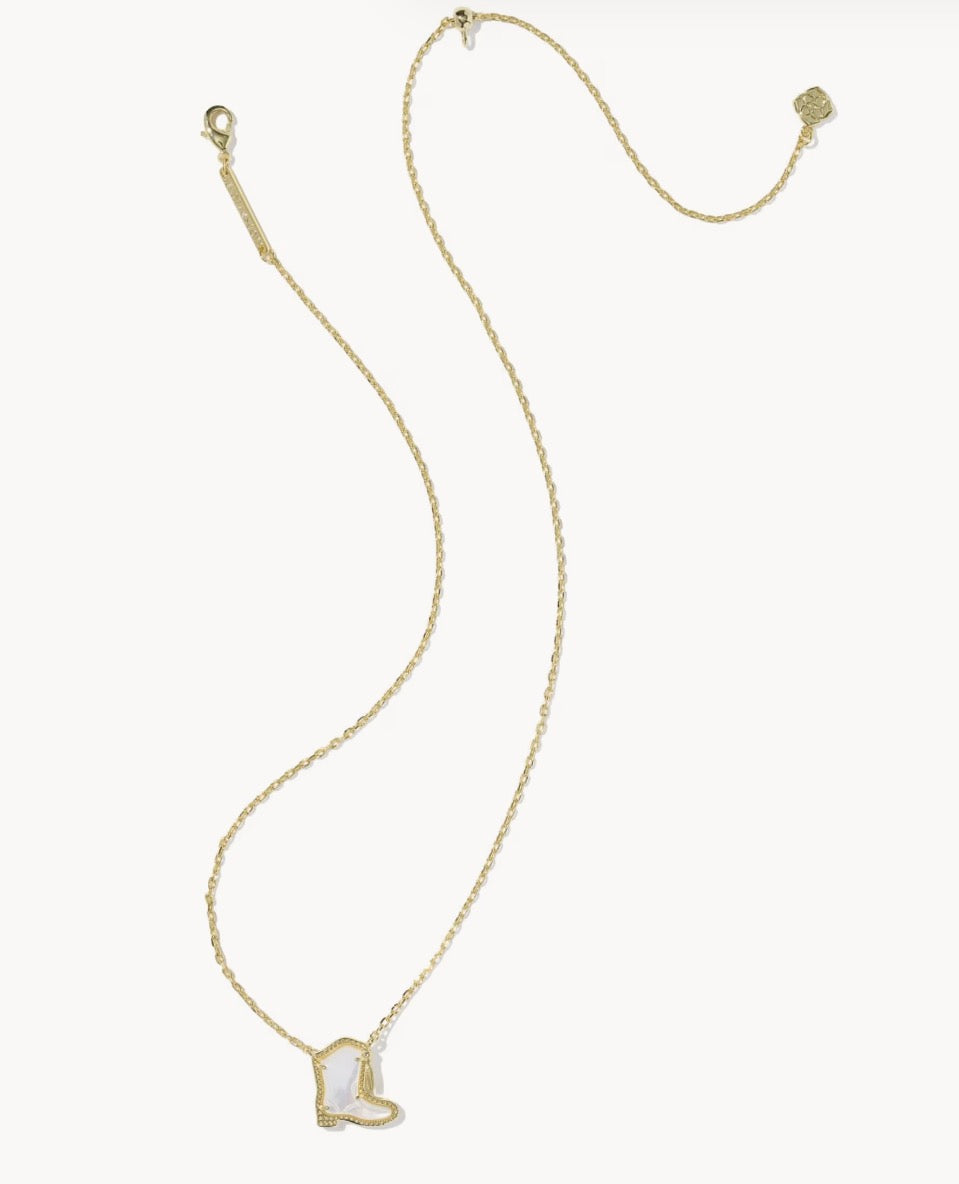 Kendra Scott Drill Team Cowboy Boot Necklace