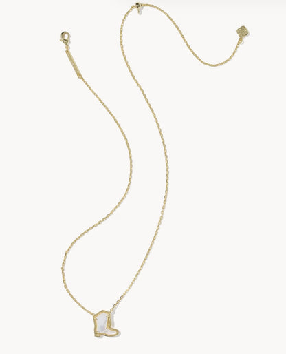 Kendra Scott Drill Team Cowboy Boot Necklace