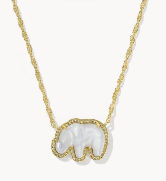 Kendra Scott Elephant Short Pendant Necklace
