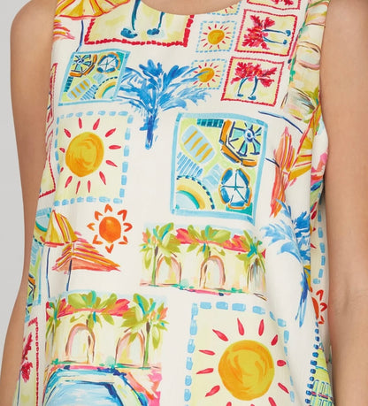 She & Sky - Multi Color Mini Dress