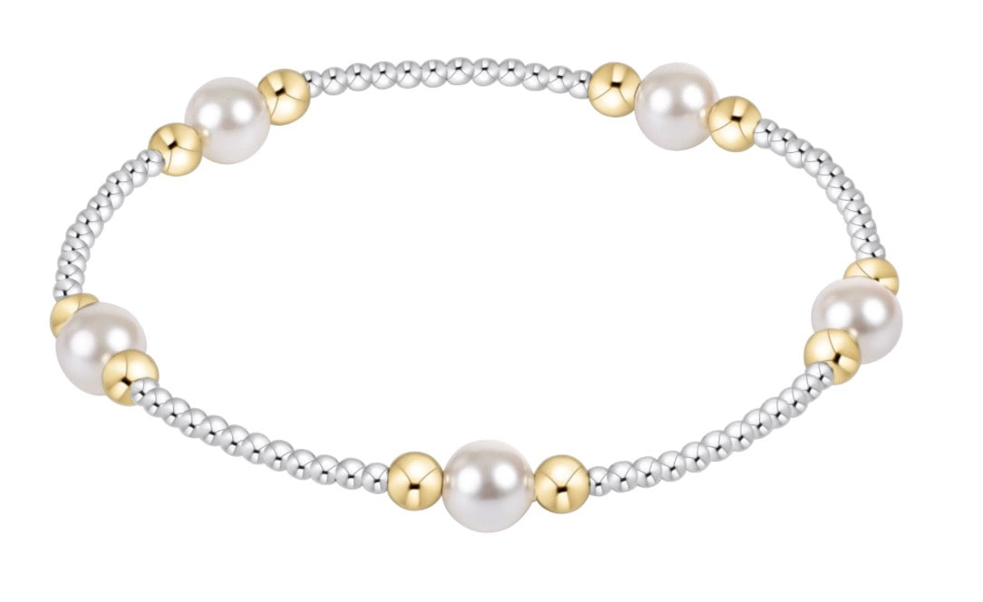 enewton Classic Mixed Metal Pearl Purpose Bracelet
