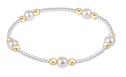 enewton Classic Mixed Metal Pearl Purpose Bracelet