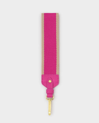 Katie Loxton - Canvas Wristlet Magenta Stripe