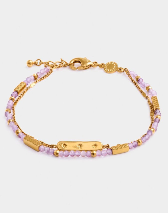 Katie Loxton - Birthstone Bracelet February Amethyst