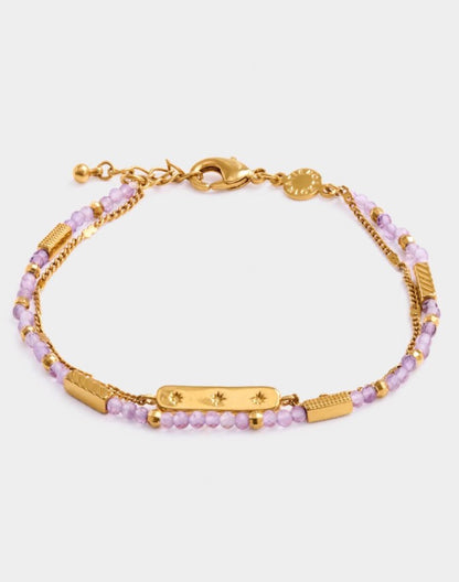 Katie Loxton - Birthstone Bracelet February Amethyst