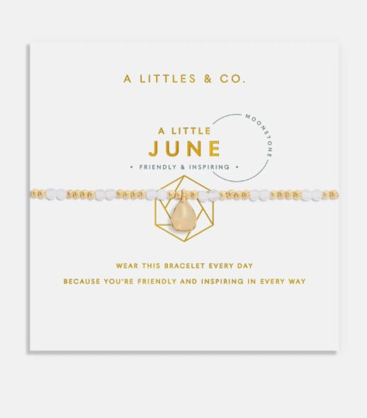 A Littles & Co. - A Little ‘Birthstone June Moonstone’ Bracelet