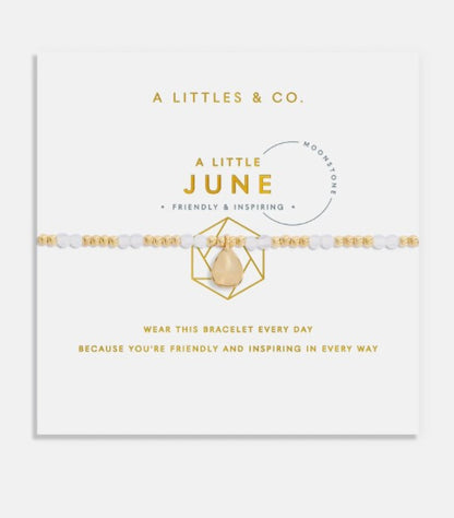 A Littles & Co. - A Little ‘Birthstone June Moonstone’ Bracelet