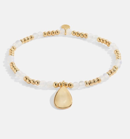 A Littles & Co. - A Little ‘Birthstone June Moonstone’ Bracelet