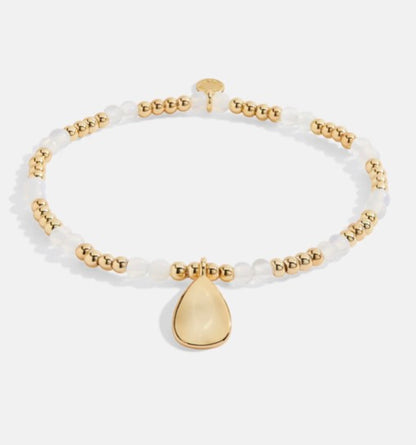 A Littles & Co. - A Little ‘Birthstone June Moonstone’ Bracelet