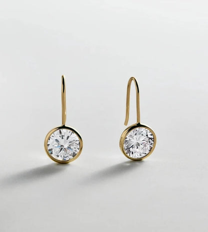 Bauble Bar - Gold Bezel Earrings