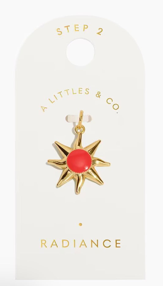 A Littles & Co. Gold Charm - Medium Radiance Sun