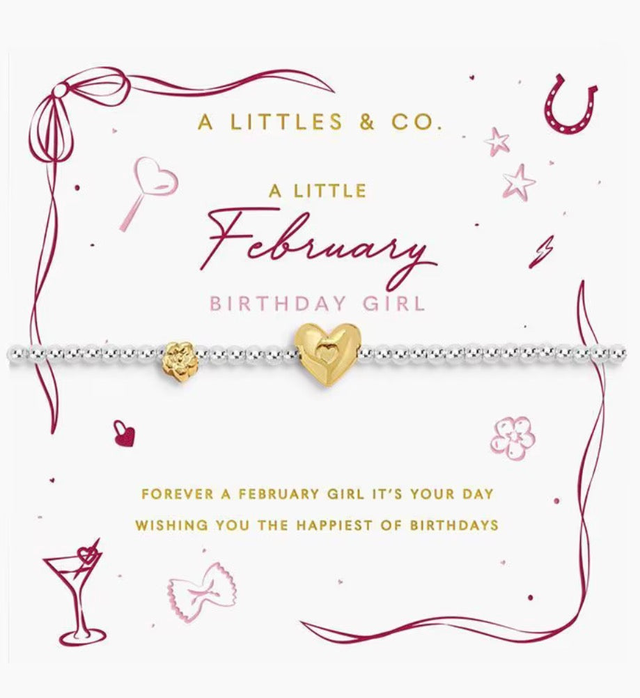 A Littles & Co. - A Little February Birthday Girl Bracelet