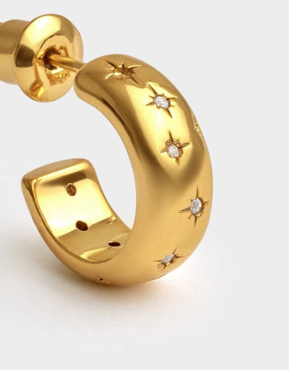 Katie Loxton - Starry Hoop Earrings
